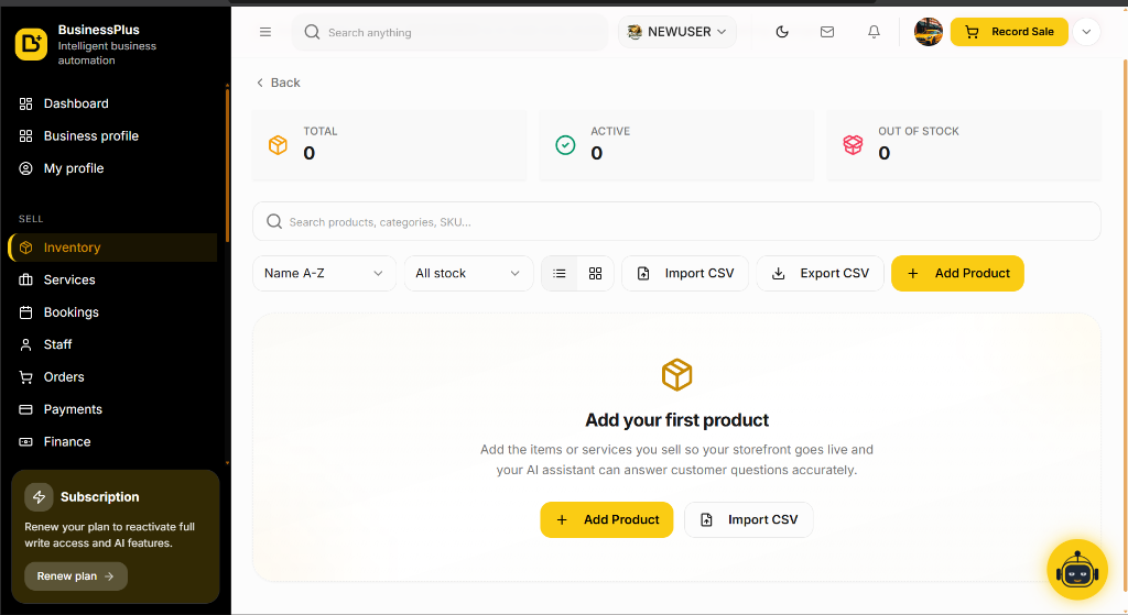 Real-Time Product Catalog & Inventory Tracking