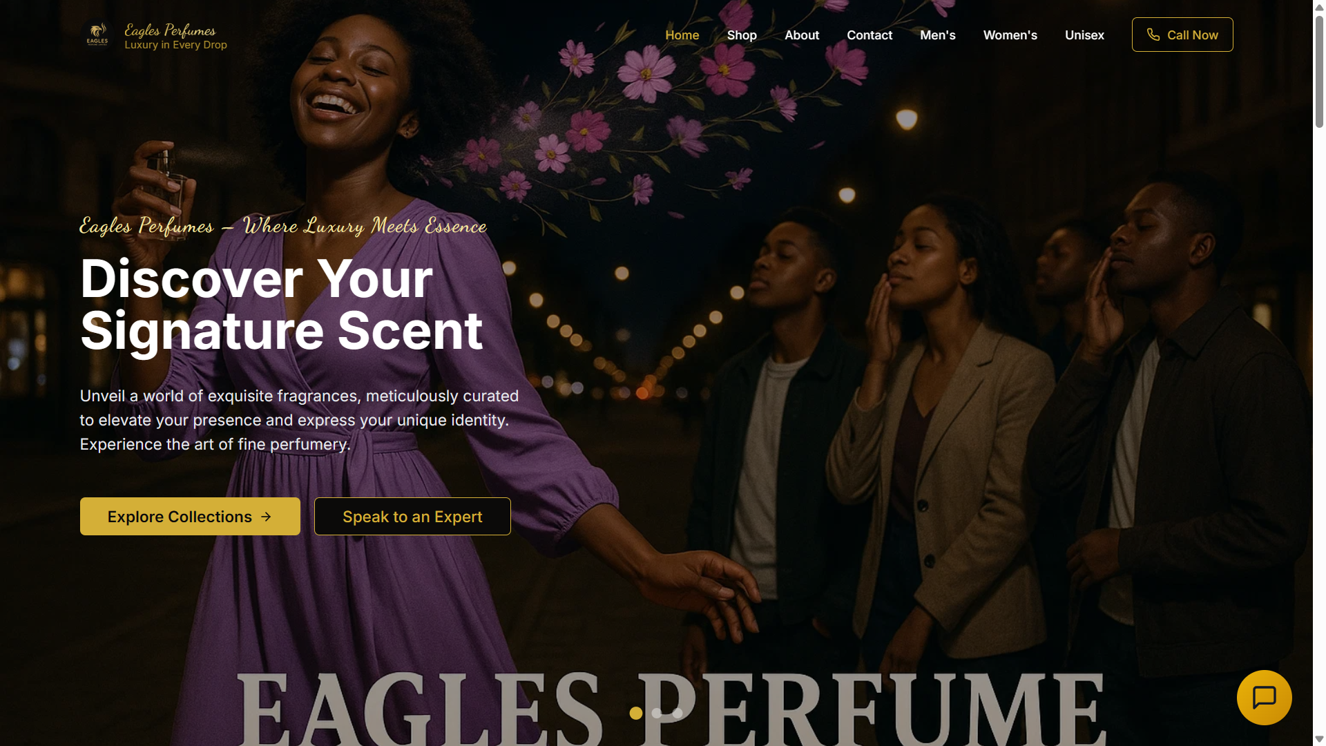 Eagles Perfumes Web Design