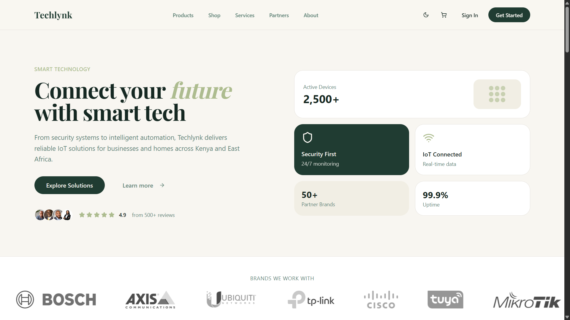 Techlynk Smart Technology Website