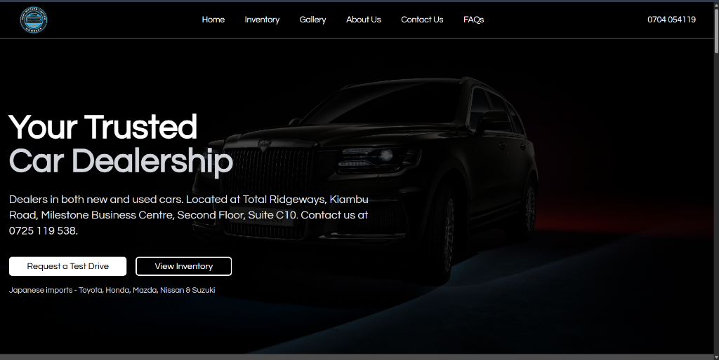 Zeni Motors Website